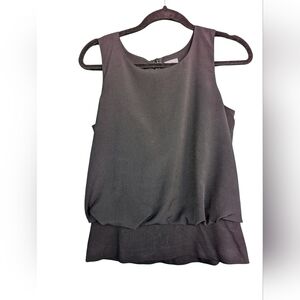 CAbi Black Sleeveless Blouse